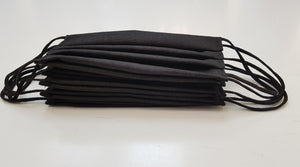 Oekotex Certified Cotton Face Mask - Pack of 3 (Colour: Black)